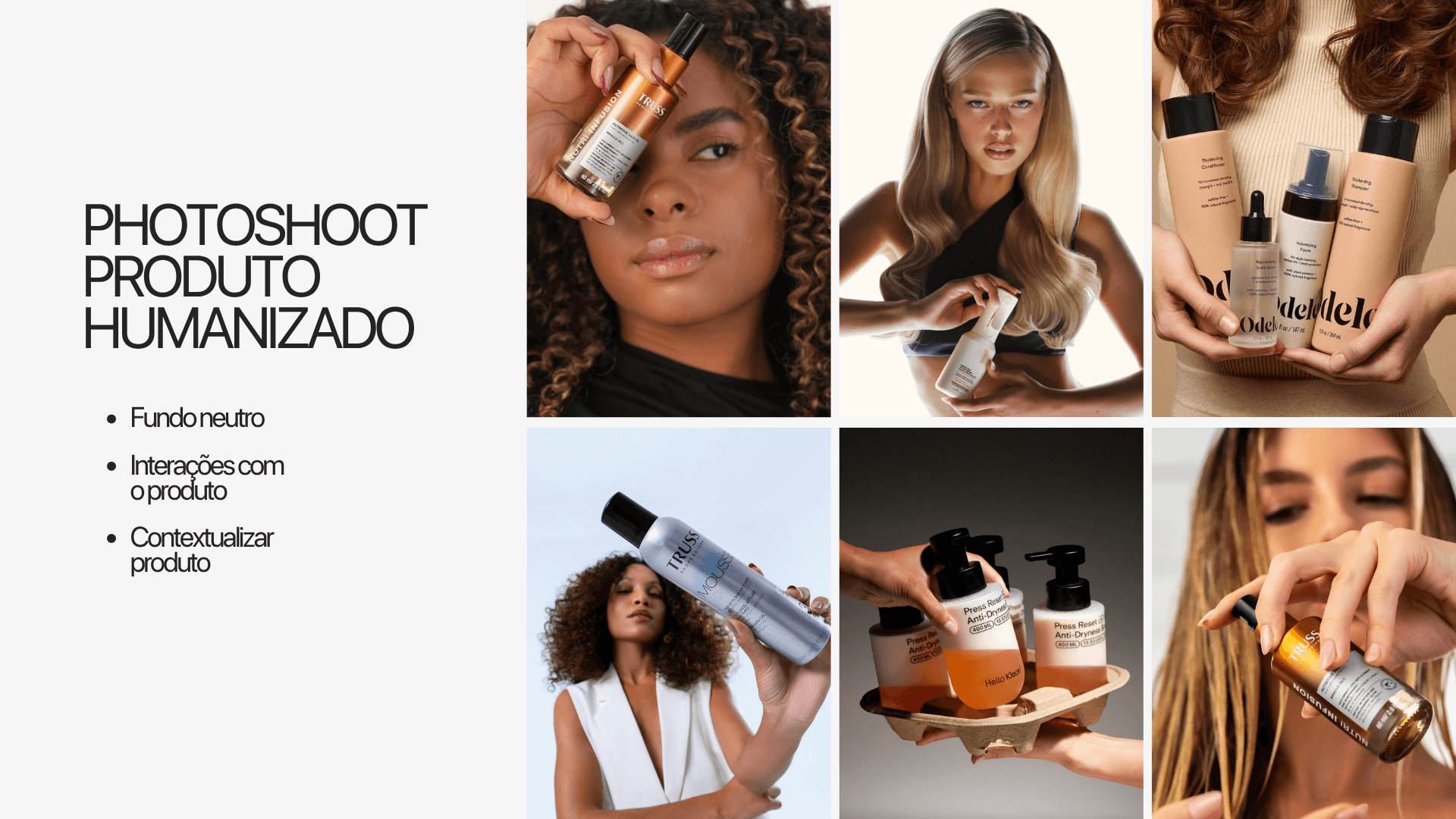 Direcional de fotografia humanizada: produto em interação com pessoas